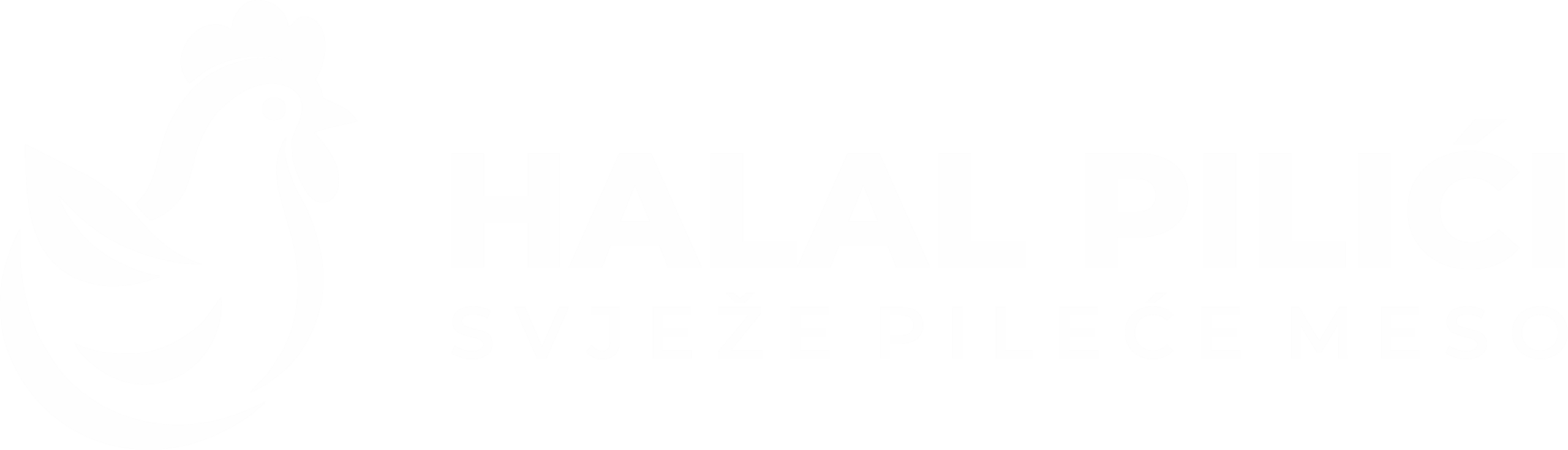 Halal pilici logo bijeli